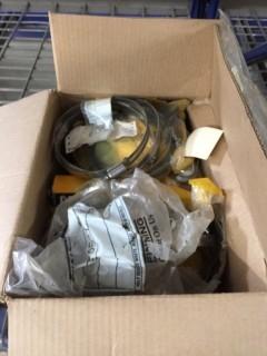 Box of Assorted Clamps & Seals.