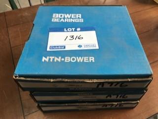 (3) Bower 48220 Bearings.