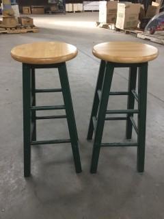 (2) Bar Height Stools.