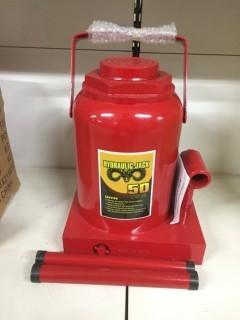 50 Ton Hydraulic Jack, Unused.