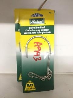 (4) Swivel Pot Hooks.