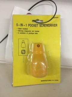 (2) 5-in-1 Pocket Screwdrivers.