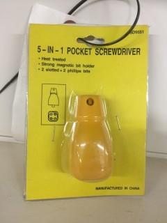 (2) 5-in-1 Pocket Screwdrivers.