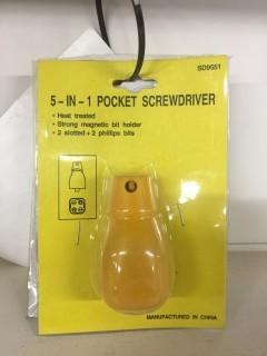 (2) 5-in-1 Pocket Screwdrivers.