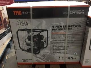 TMG Industrial 4" Semi-Trash Water Pump, Unused.