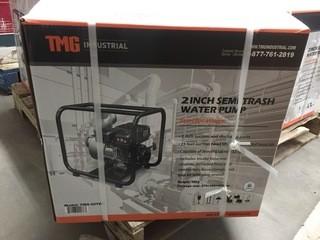 TMG Industrial 2" Semi-Trash Water Pump, Unused.