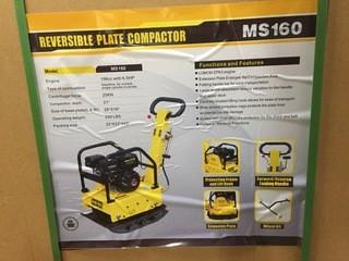 MS160 6.5hp 26" x 16" Reversible Plate Compactor, Unused.