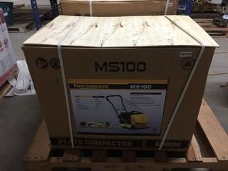 MS100 6.5hp Plate Compactor, Unused.