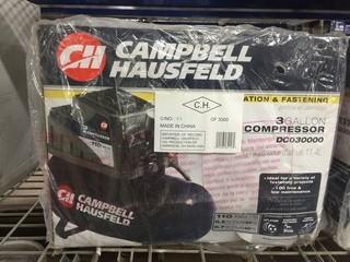 Campbell Hausfeld 3 Gallon 110psi Air Compressor.