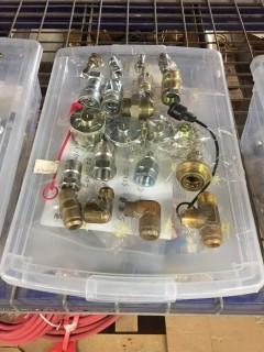 Quantity of Assorted Hydraulic Fittings, Plugs, Couplers, etc.