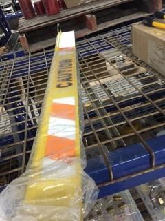 4' Yellow Caution Traffic Cone Bar.