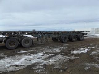 2000 Transtech 40'-53' Expandable Triaxle Chassis c/w 11R22.5 Tires. S/N 2TJCX0331Y1000083.