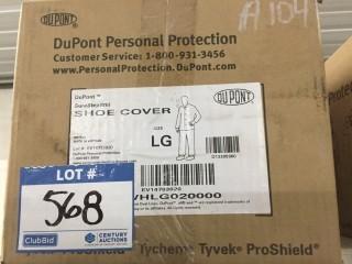 Quantity of DuPont Shoe Covers, Size Large.