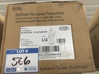 Quantity of DuPont Shoe Covers, Size Large.