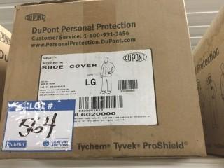 Quantity of DuPont Shoe Covers, Size Large.