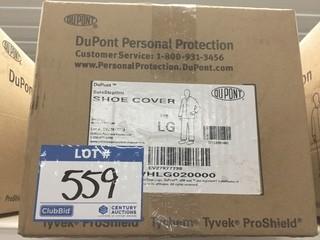 Quantity of DuPont Shoe Covers, Size Large.