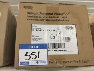 Quantity of DuPont Shoe Covers, Size Large.