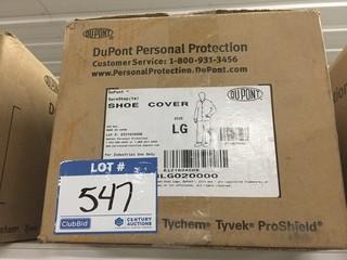 Quantity of DuPont Shoe Covers, Size Large.