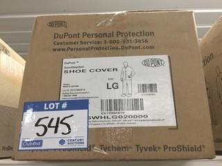 Quantity of DuPont Shoe Covers, Size Large.