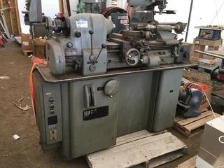 Harding Dovetail Bed Lathe (3 Phase) c/w Chucks Etc. Additional Pieces in Office.