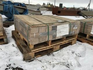 Quantity of 24" Flat Steel Construction Stakes with Holes.