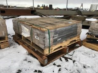 Quantity of 36" Flat Steel Construction Stakes with Holes.