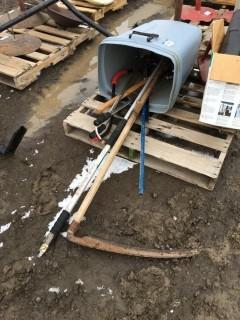 Assorted Tools and Bin