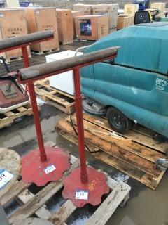 Red Rolling Stand - Adjustable Height