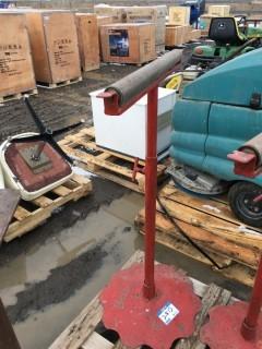Red Rolling Stand - Adjustable Height