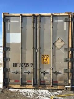53' Storage Container c/w Thermoking Reefer # HRTU 673519.