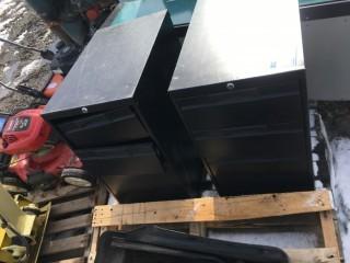 Assorted Black File Cabinets
