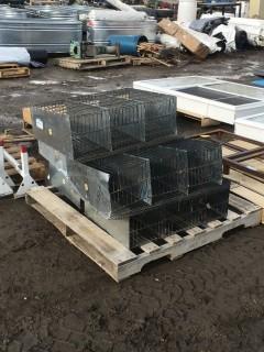 3 Stall, 5 Section Quail Breeding Cages