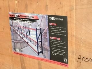 Heavy Duty Storage Rack 39 Linear Feet, 6 Section