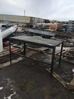 Steel Work Bench w/ Rubber Top