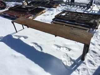 Metal Bench, 86"x14"x19".