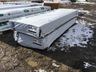 Lift of 2"x6" - 10' Lumber. **Top Lift** (Approx. 42 Pieces Per Lift)