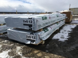 Lift of 2"x6" - 12' Lumber. **Top Lift** (Approx. 42 Pieces Per Lift)