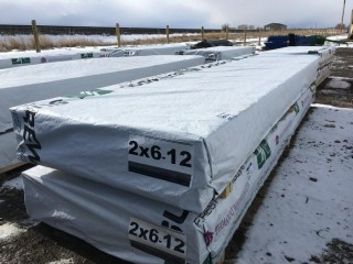 Lift of 2"x6" - 12' Lumber. **Top Lift** (Approx. 42 Pieces Per Lift)