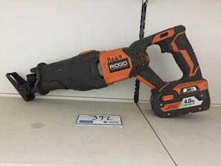 Ridgid R8641 18V Reciprocating Saw with Battery. 