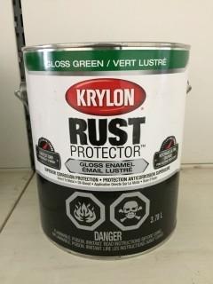 1 Gallon Krylon Rust Protector Gloss Green Enamel.