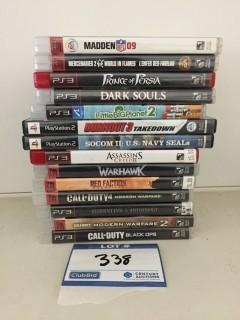 Quantity of Playstation 2/3 Games.