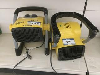 (2) Stanley Moveable Air Heaters.