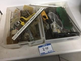 Lot of Assorted Screws, Clipper Wire Hooks, Etc.