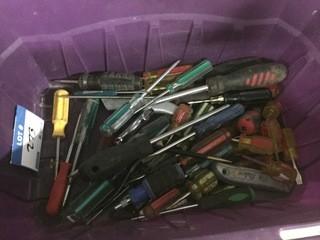 Lot of Assorted Screwdrivers & Utility Knives.