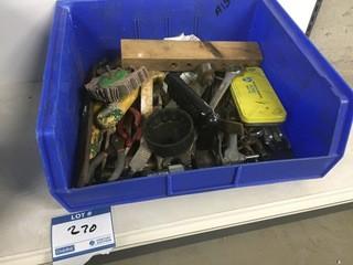 Bin Containing Assorted Wrenches, Pliers, Etc.