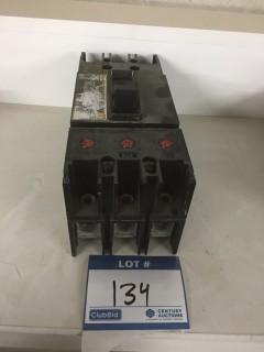 Westinghouse 3 Pole 200 Amp Circuit Breaker.