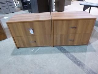 (2) 2 Drawer Filing Cabinets