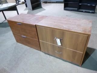 (2) 2 Drawer Filing Cabinets
