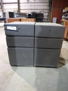(2) 3 Drawer Filing Cabinets