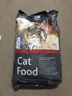 15kg Bag of Co-Op Cat Food.